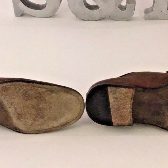 Frye Brown Distressed Brown Oxford Men\'s Size 9.5